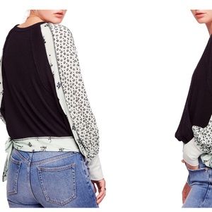 Free People Thermal Wrap top - size large